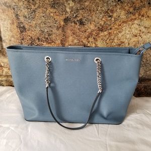 Michael Kors Jet Set Travel Large Tote Navy Blue